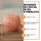 Bougeoir en Cristal de Sel Himalaya Sphère 900g