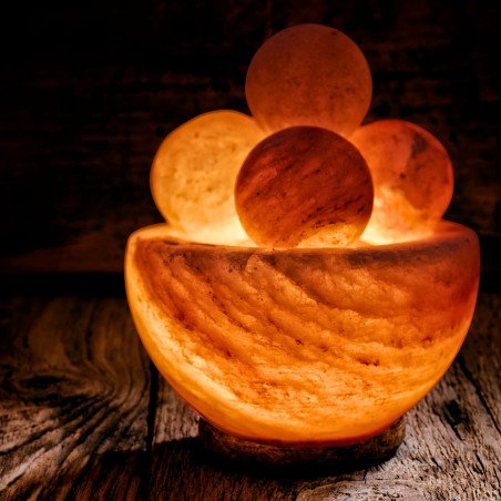 Lampe de sel de l’Himalaya décorative et relaxante pour améliorer l’ambiance intérieure