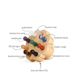 Brosse en fleur 9 points à Cuir Chevelu