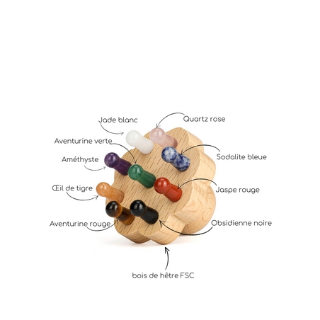 Brosse en fleur 9 points à Cuir Chevelu