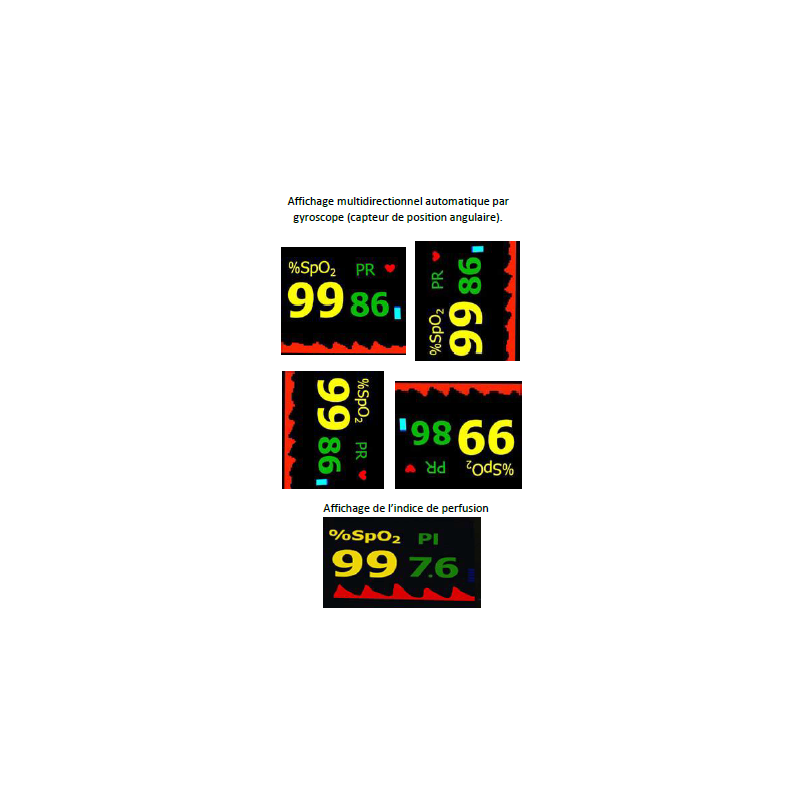 Oxymètre de pouls PC-60NW