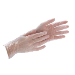 Gants d’examen vinyle non poudrés