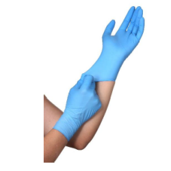 Gants d’examen nitrile non poudrés extra strong