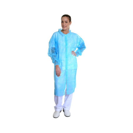 Blouse jetable médicale pour protection hygiénique du personnel