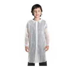 Blouse jetable médicale pour protection hygiénique du personnel