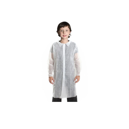 Blouse jetable médicale pour protection hygiénique du personnel