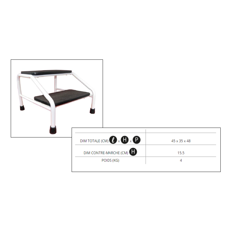 Marche Pied 2 marches