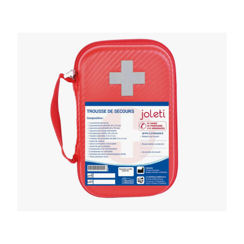 Trousse de secours 4 personnes pour aide immédiate