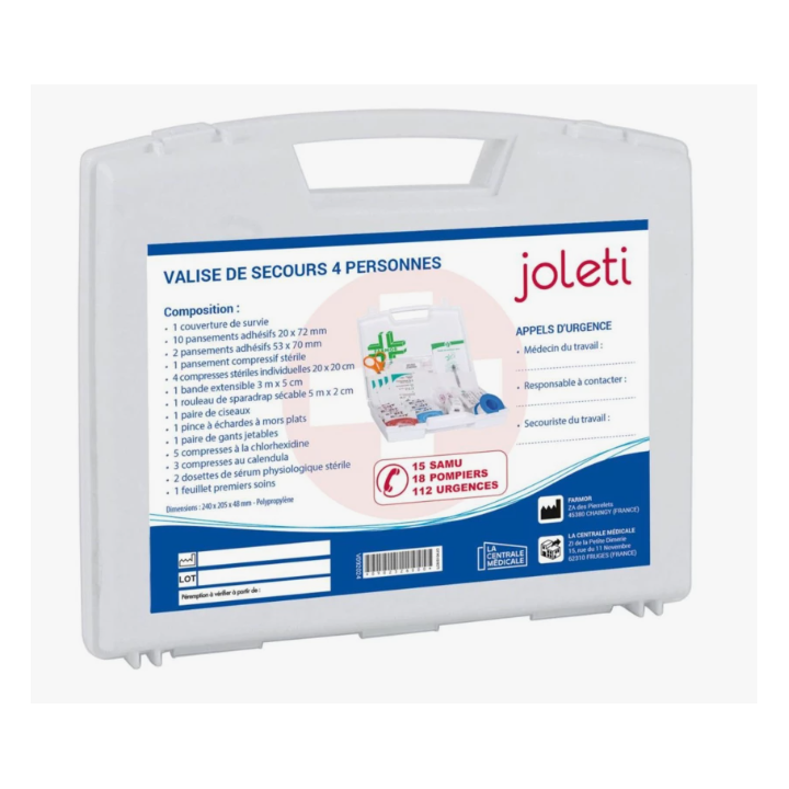 Valise de secours JOLETI 4 personnes