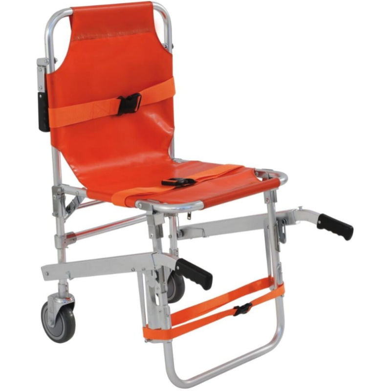 Chaise portoir 2 roues pour évacuation sécurisée