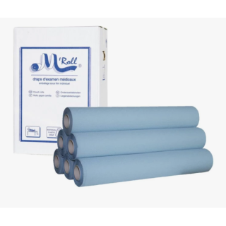 Draps d'examen ouaté plastifié