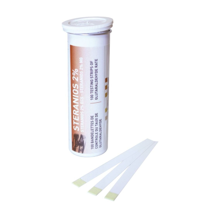 1 tube de 100 bandelettes de contrôle pour STERANIOS 2%