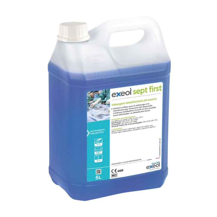 Détergent désinfectant pH neutre EXEOL SEPT FIRST
