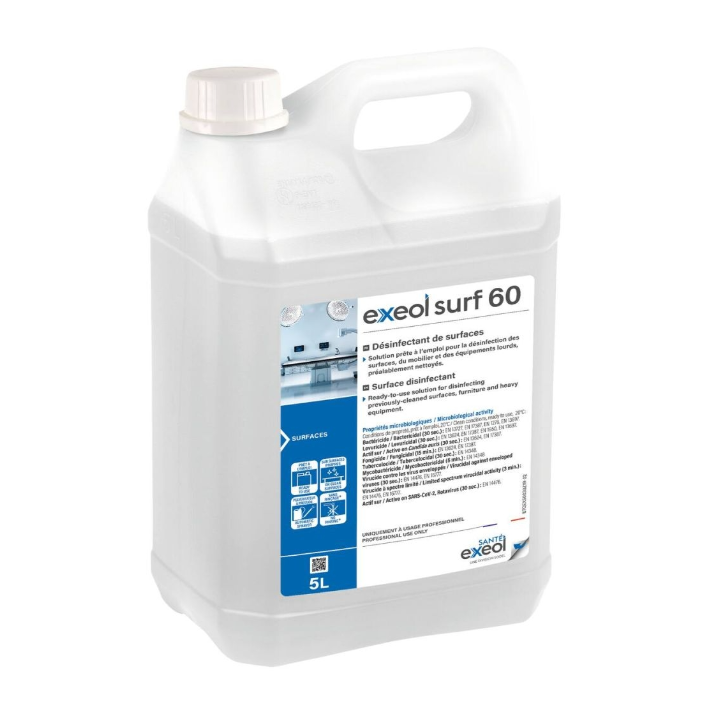 Désinfectant de surfaces EXEOL SURF 60