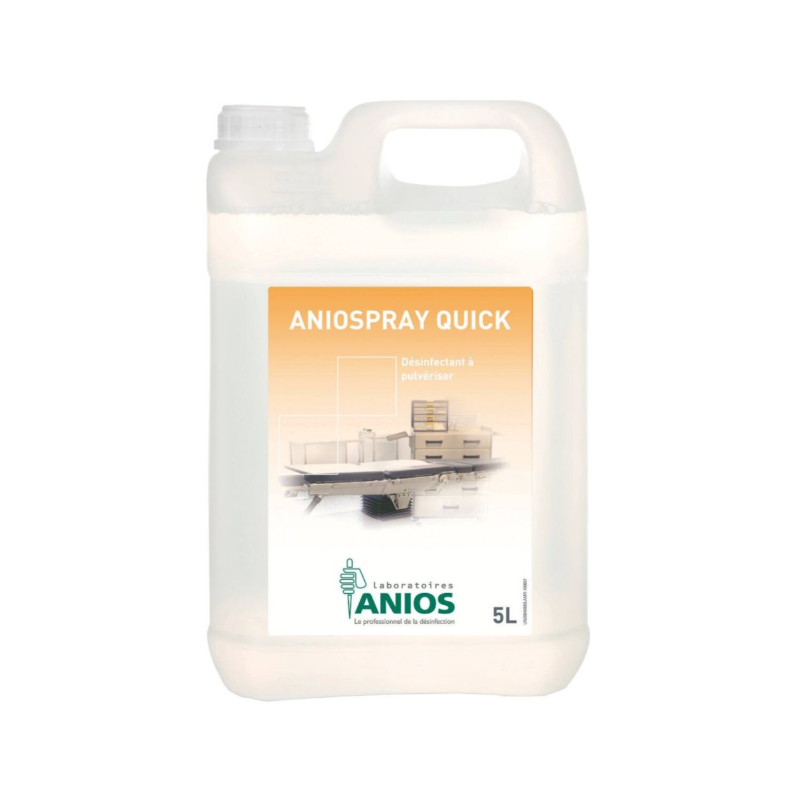 ANIOSPRAY QUICK : désinfectant spray rapide 4 bidons 5L