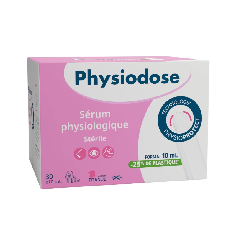 Sérum physiologique stérile pour soins oculaires, nasaux et médicaux