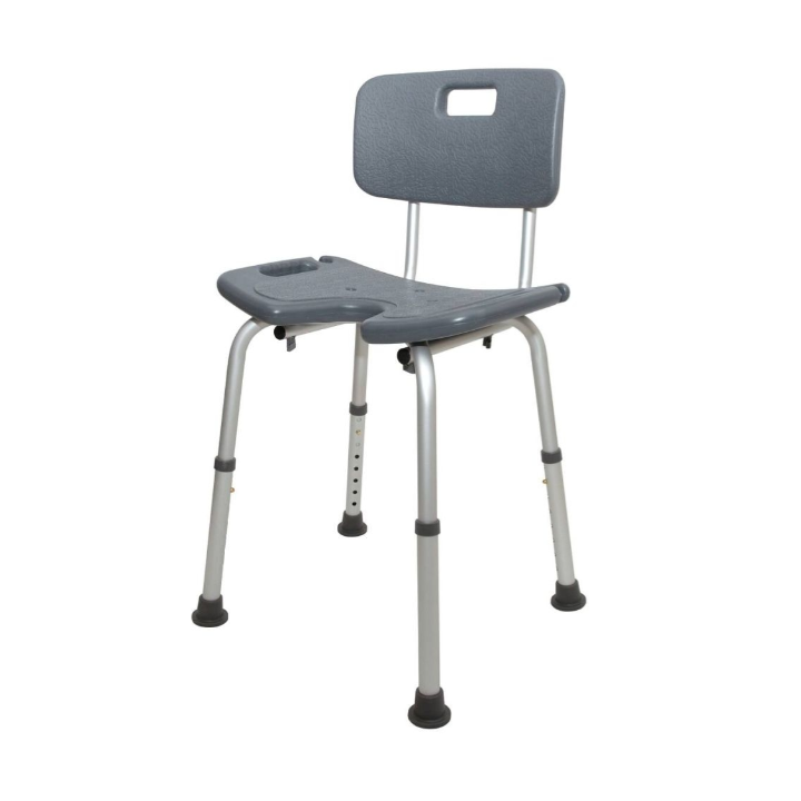 Siège de douche à ouverture hygiénique