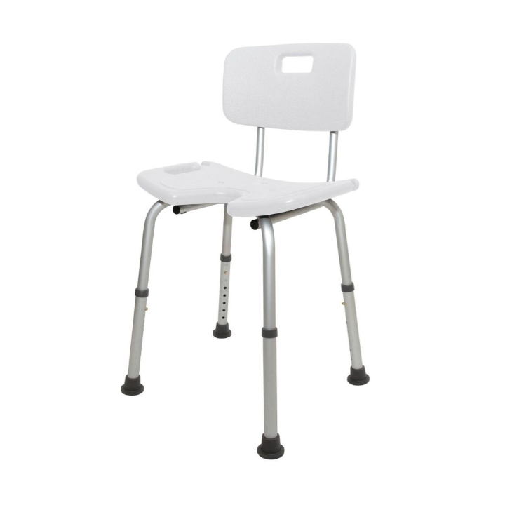 Siège de douche à ouverture hygiénique