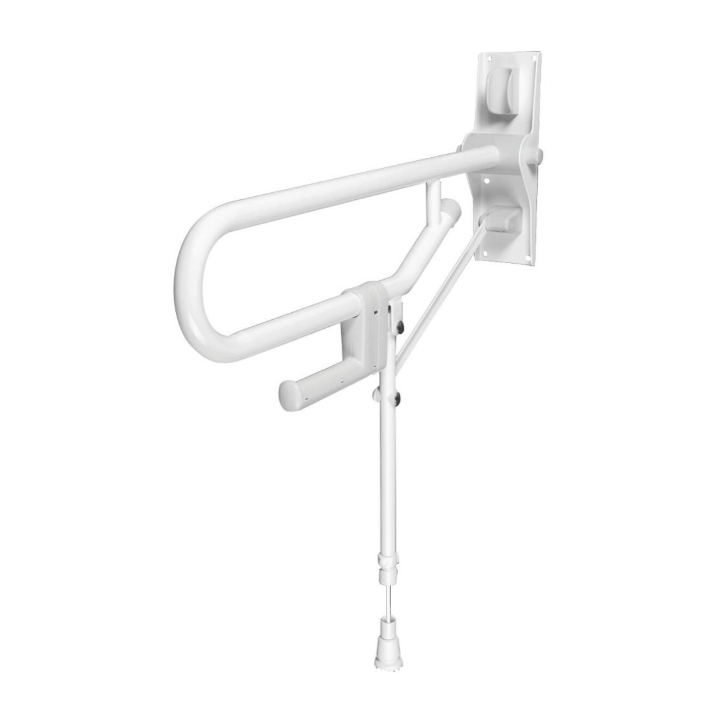 Barre d'appui rabattable avec pied