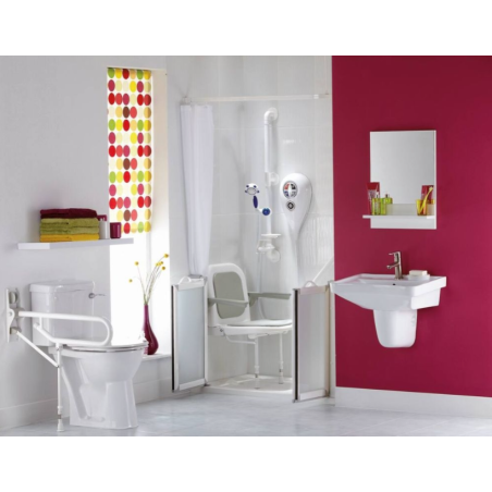 Barre d'appui rabattable avec pied