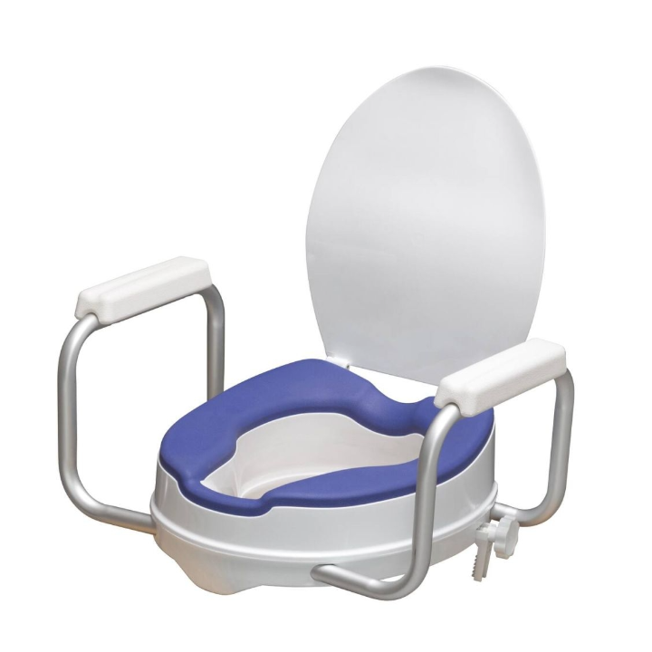 Réhausse WC avec accoudoirs