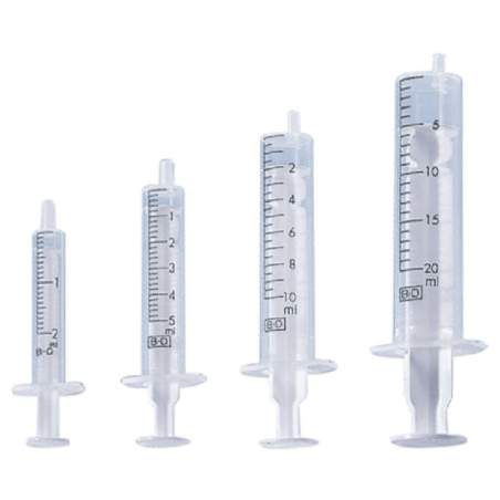 Seringue stérile médicale pour injections et prélèvements, usage professionnel ou domestique