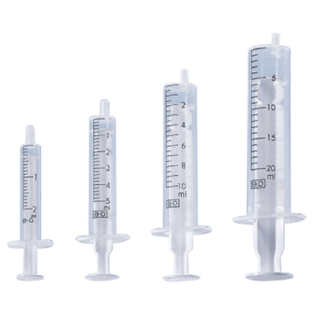 Seringue stérile médicale pour injections et prélèvements, usage professionnel ou domestique