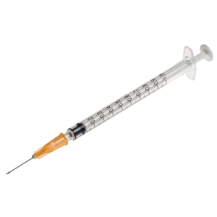 Seringue à tuberculine BD PLASTIPAK Avec aiguille : 16 x 0,50 mm