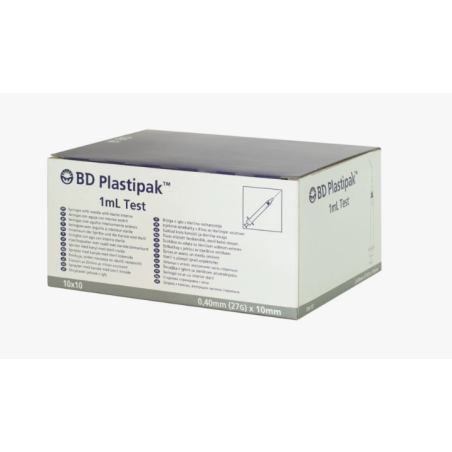 Seringue stérile médicale pour injections et prélèvements, usage professionnel ou domestique