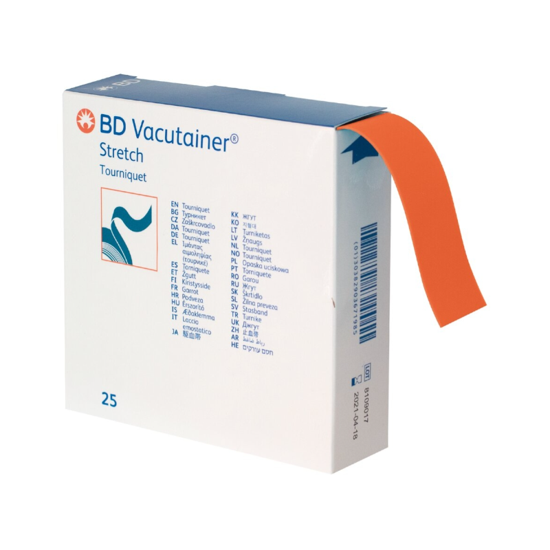 Garrot médical stérile pour perfusions et prélèvements sanguins, usage professionnel et sécurisé