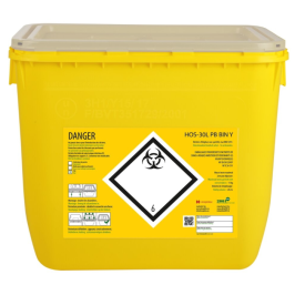 Collecteur de déchets médicaux pour tri et élimination hygiénique de déchets biologiques et infectieux"