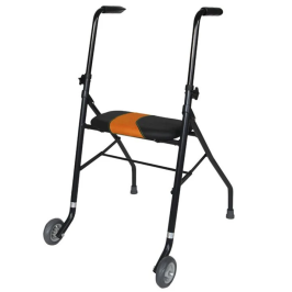 Déambulateur et rollator ergonomique pour seniors, avec roues et assise pratique