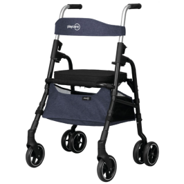 Déambulateur et rollator ergonomique pour seniors, avec roues et assise pratique