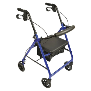 Déambulateur et rollator ergonomique pour seniors, avec roues et assise pratique