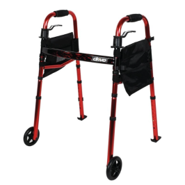 Déambulateur et rollator ergonomique pour seniors, avec roues et assise pratique