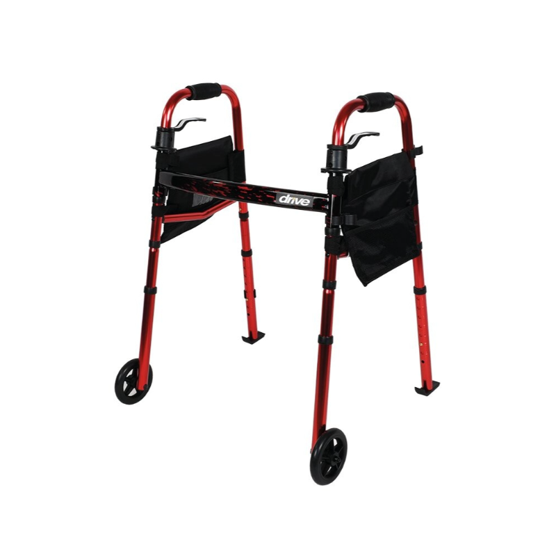 Déambulateur et rollator ergonomique pour seniors, avec roues et assise pratique
