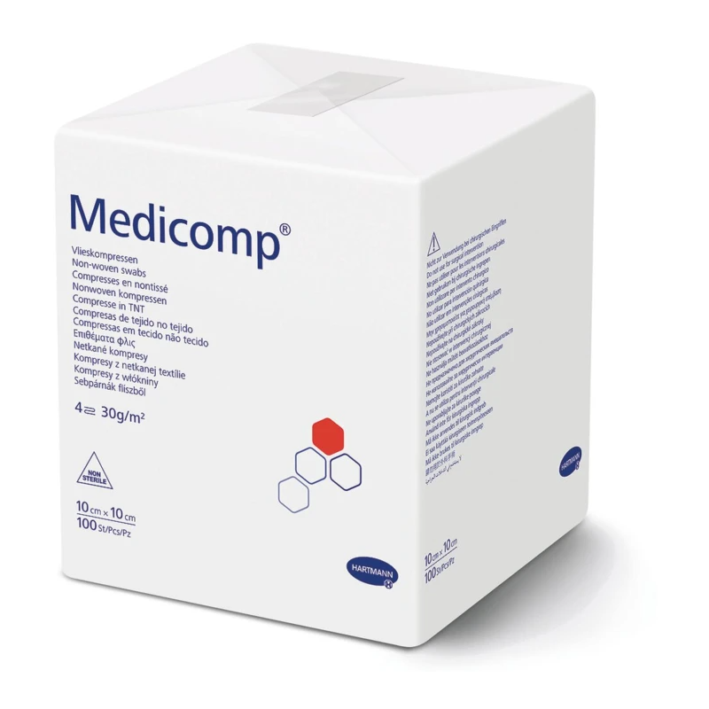 Compresse en non-tissé non stérile MÉDICOMP (boite de 100)