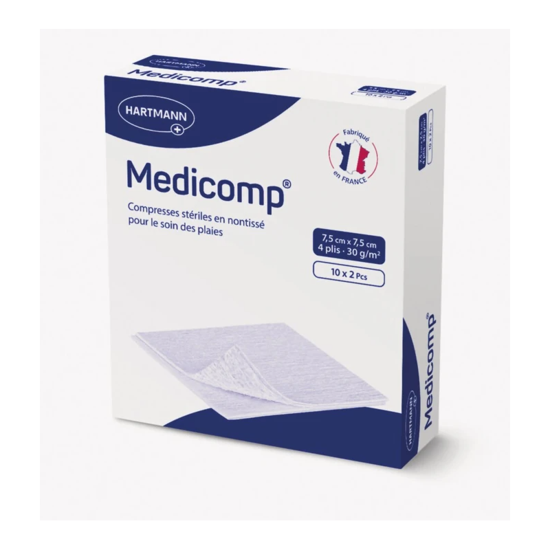 Compresse en non-tissé stérile MÉDICOMP 30 g