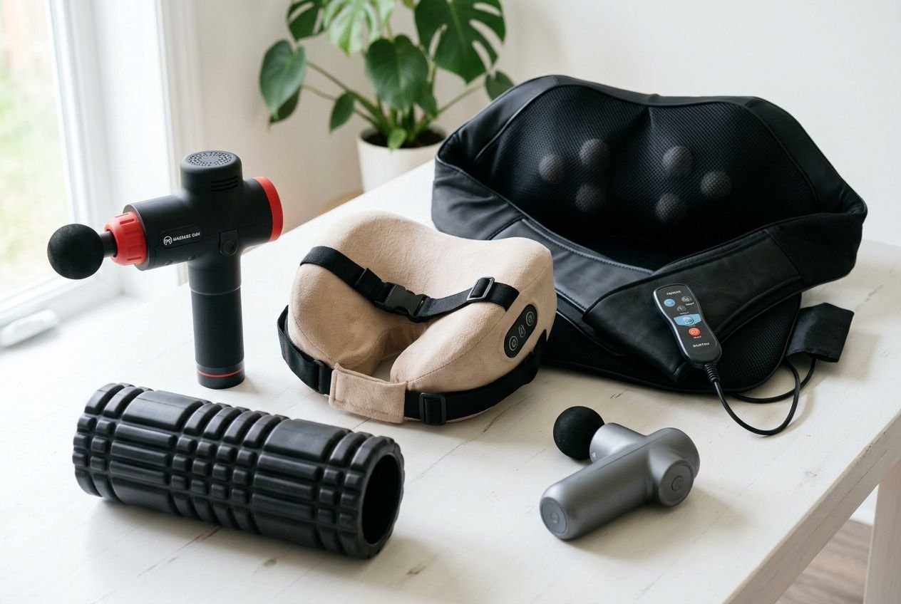 Assortiment d'appareils de massage comparatifs