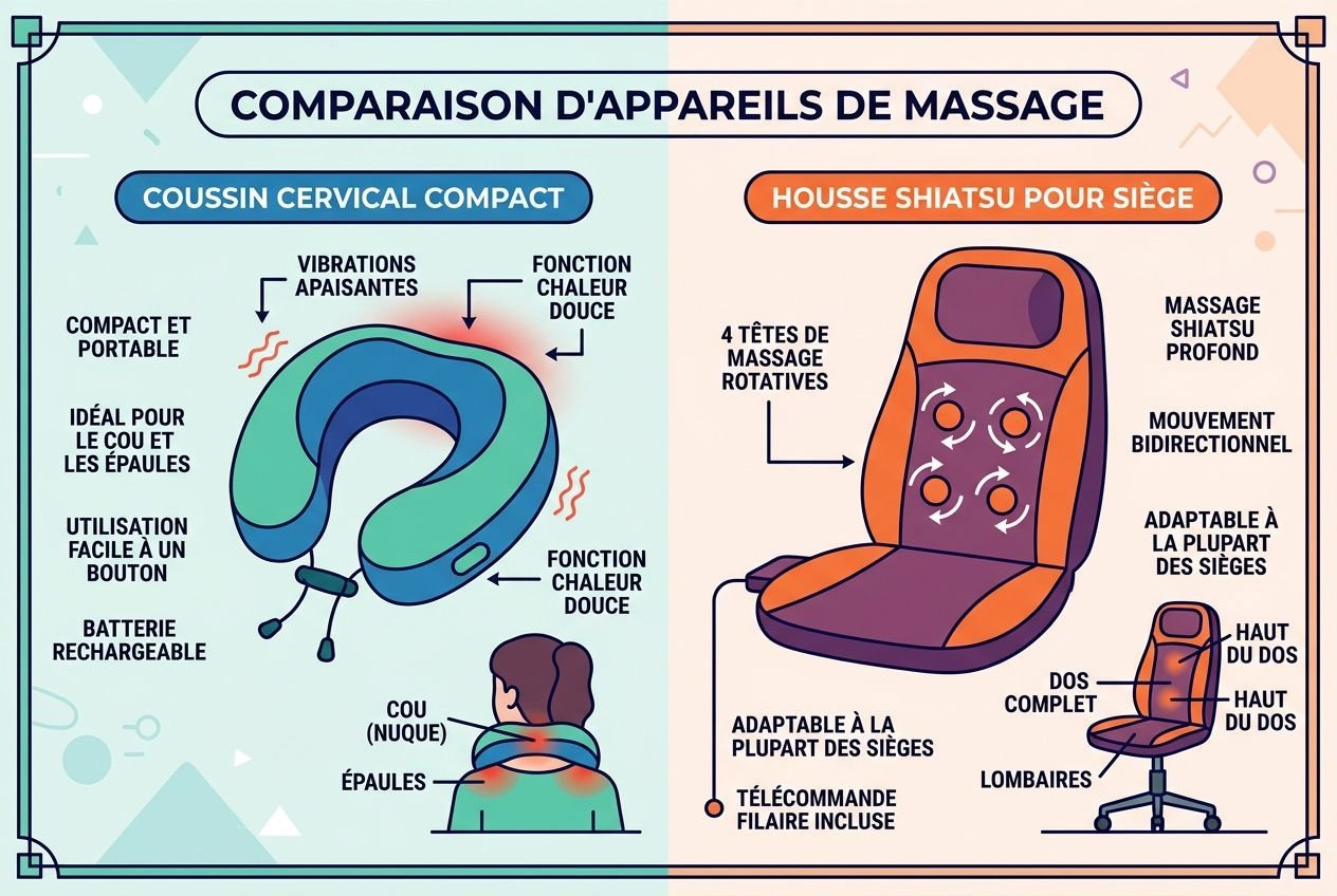 Comparaison massage shiatsu et cervical