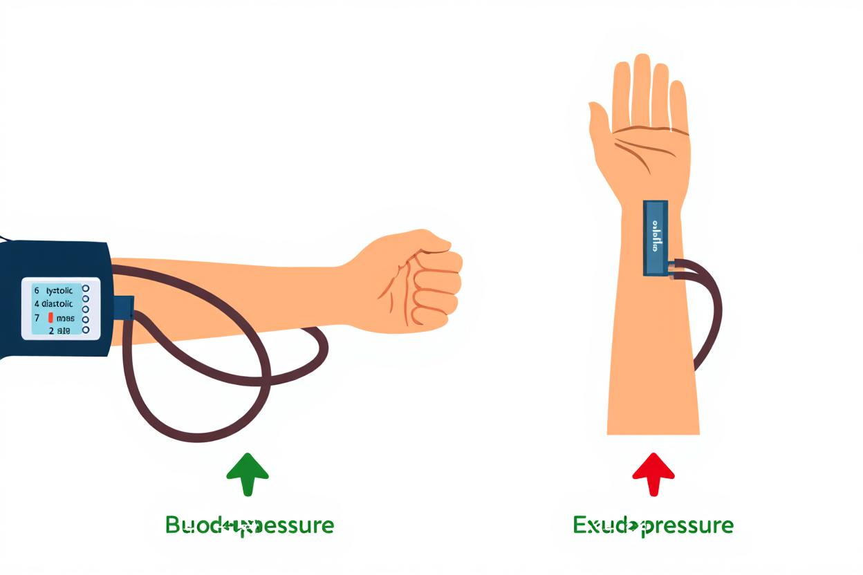 Positionnement correct du tensiomètre