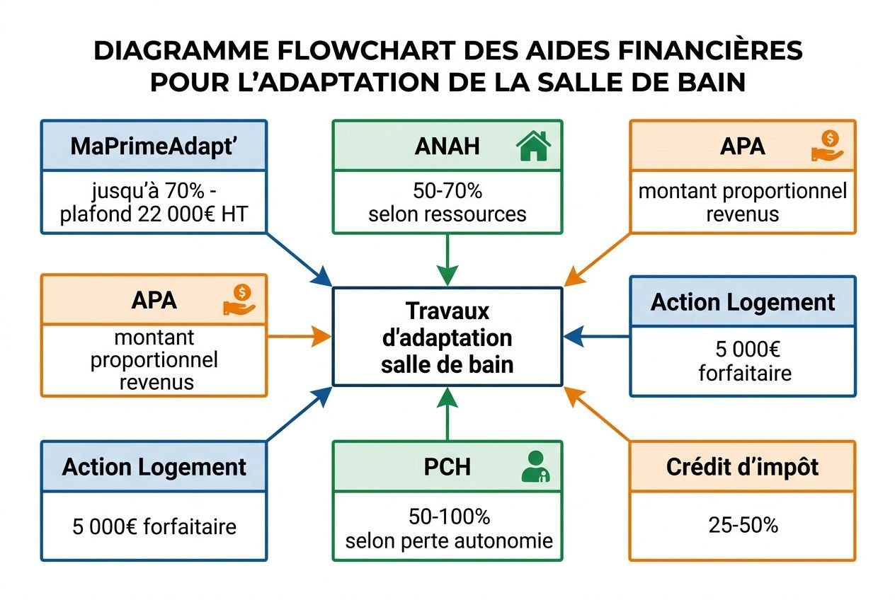 Schéma des aides financières séniors