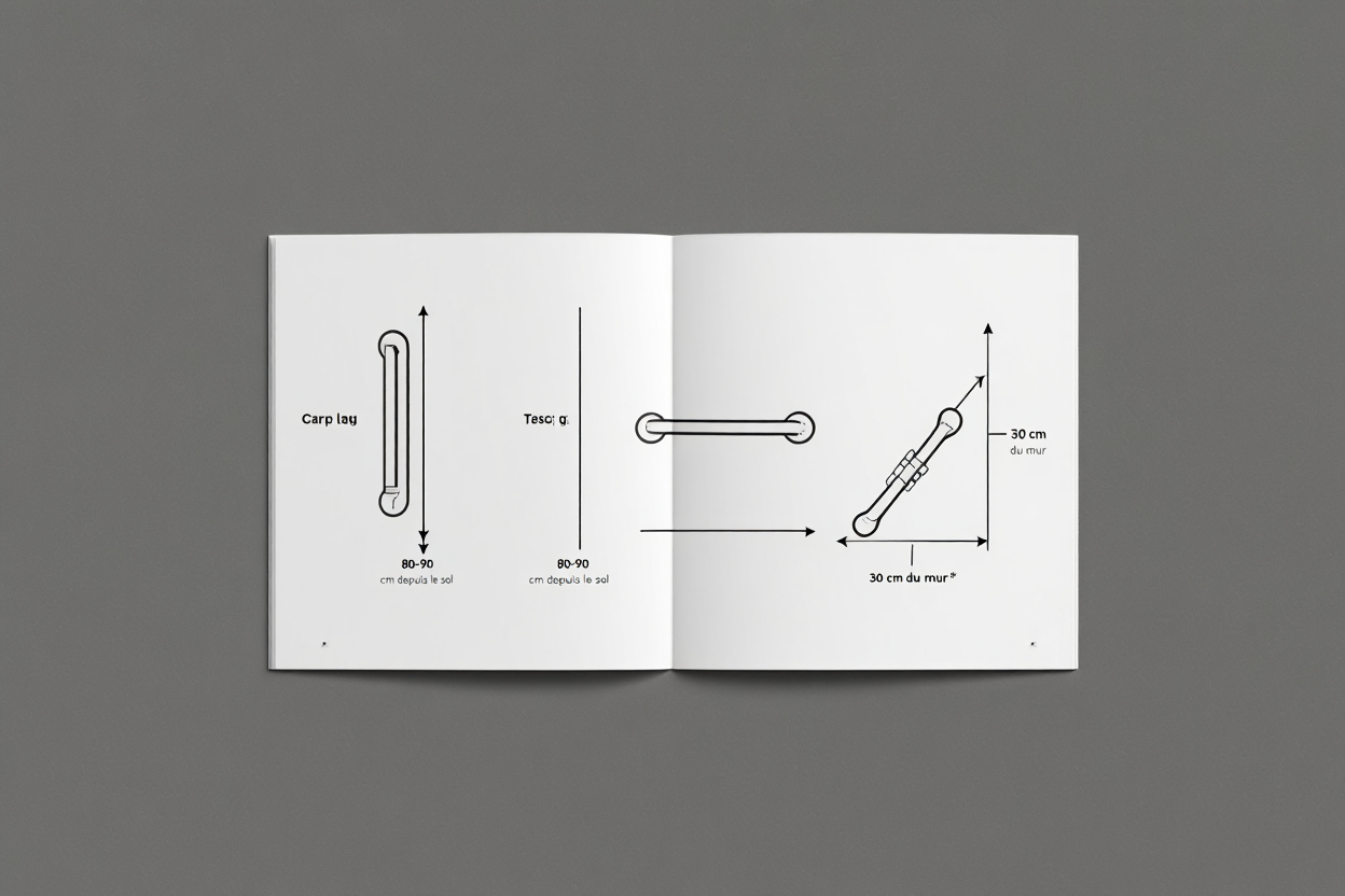 Schéma installation barre d'appui