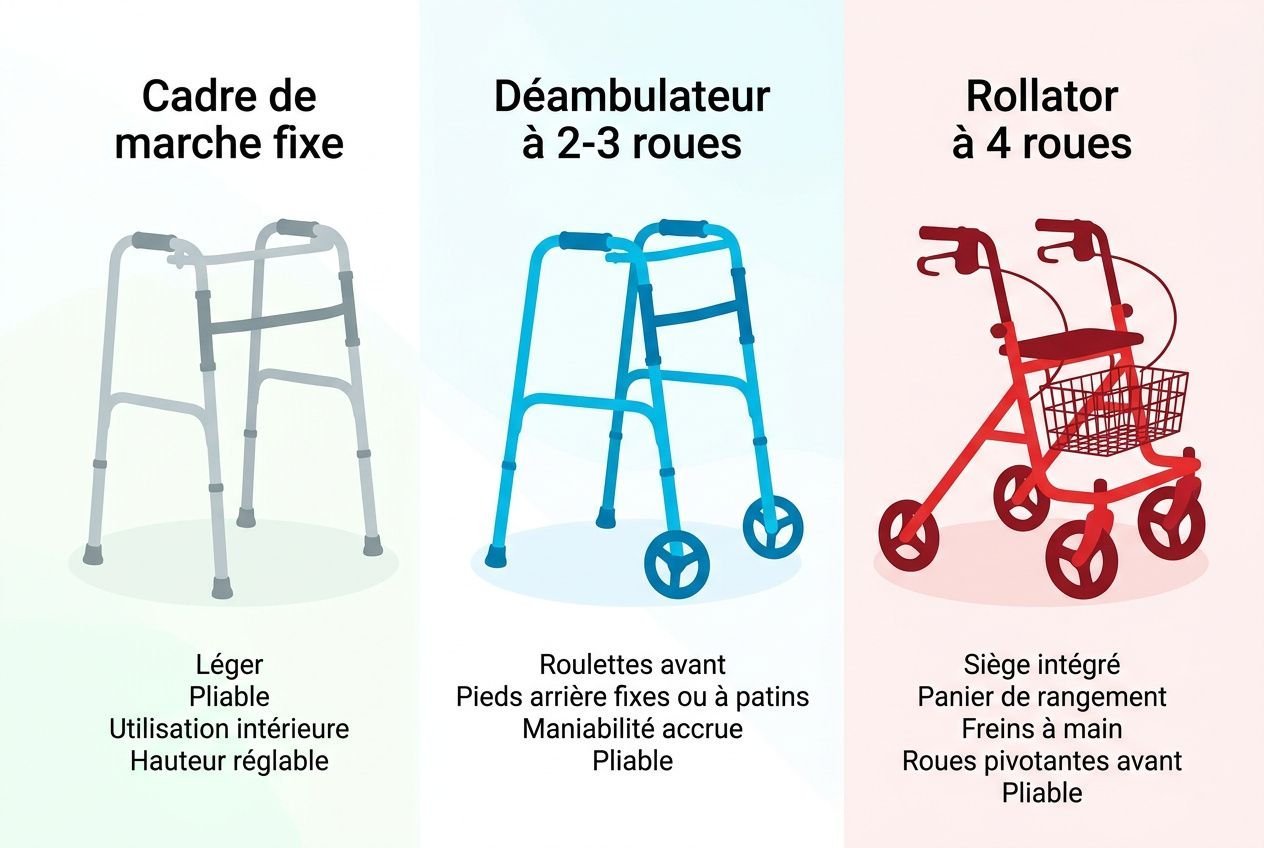 Types de déambulateurs