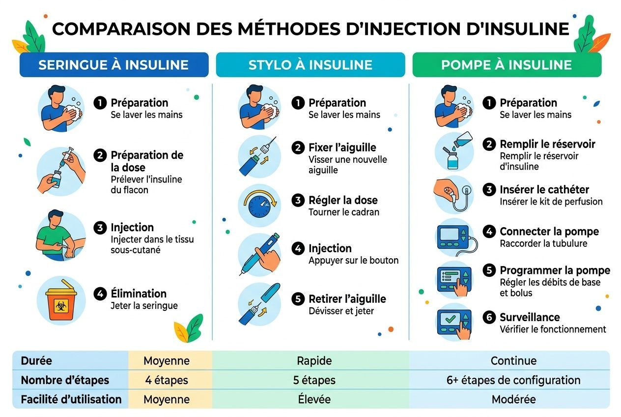 Seringue vs stylo à insuline : quelles différences choisir ?